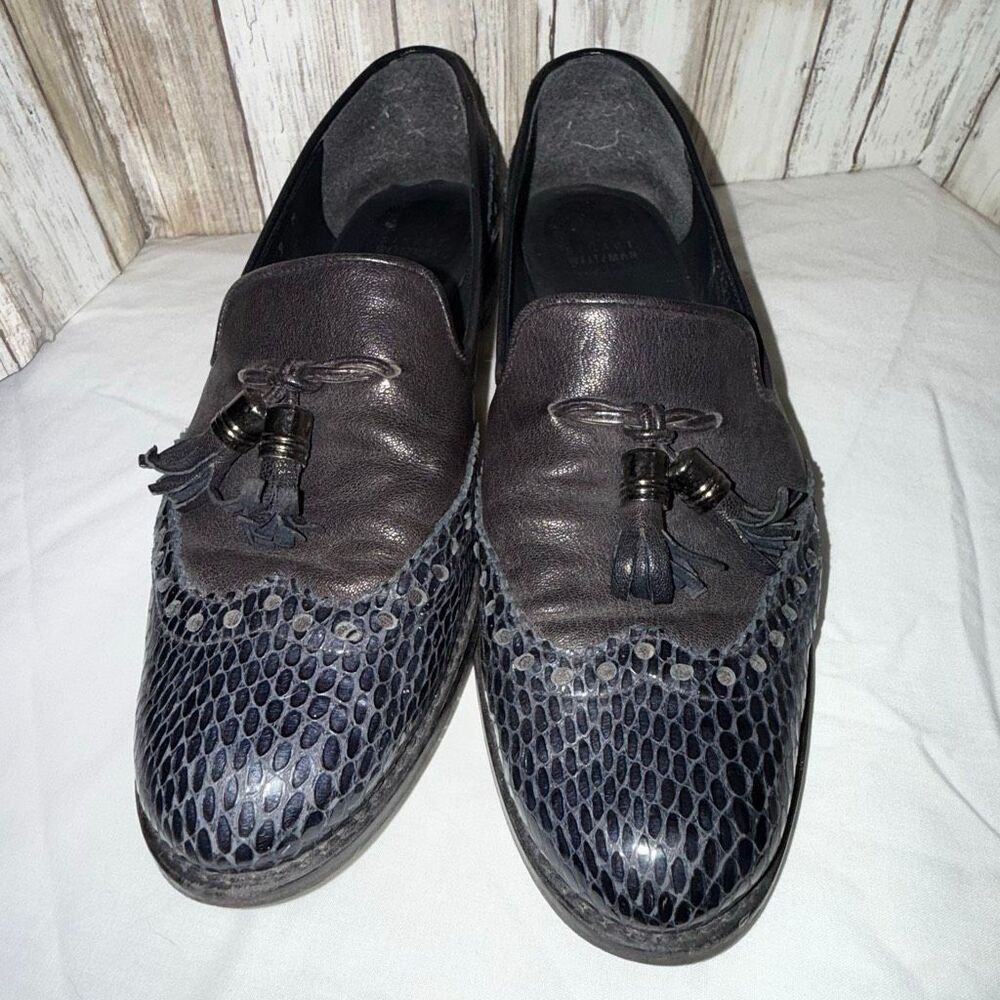 Stuart Weitzman Genuine Leather & Python Embossed… - image 7